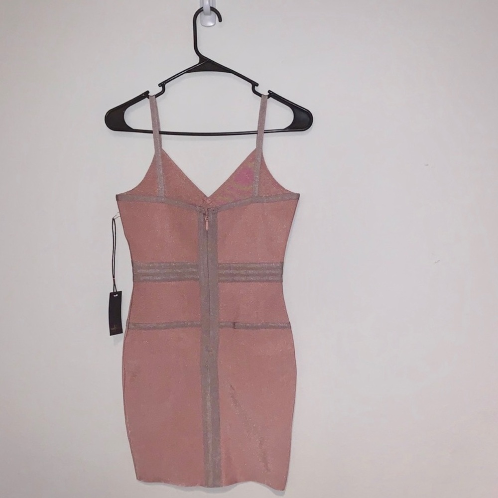Color Block Bodycon Bandage Dress - Picture 5 of 5